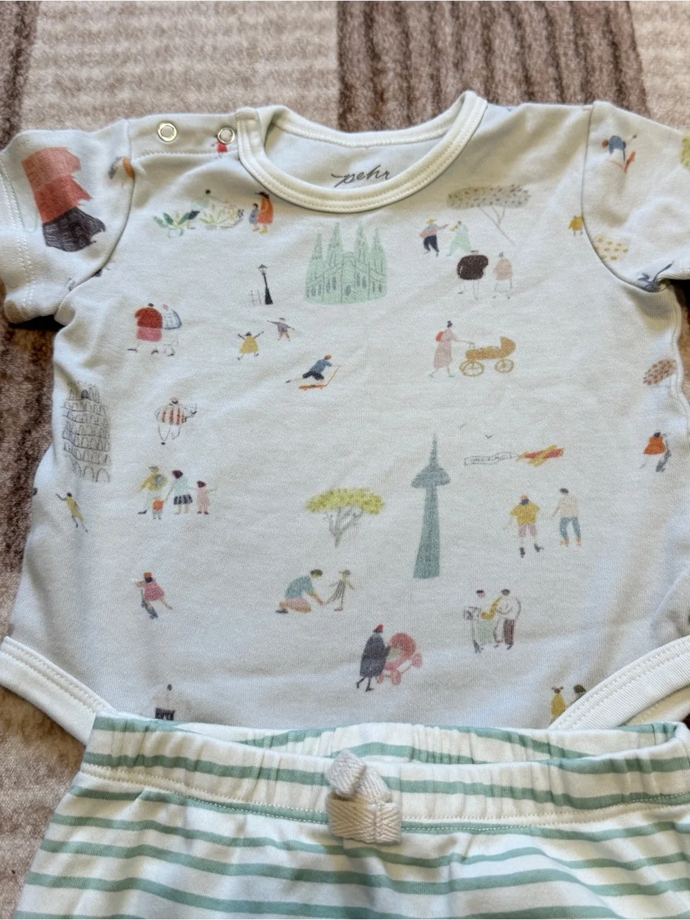Pehr 6-12 Months Outfit Boy’s Stripe Pants